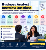 Business Analyst interview questions and answers for freshers and experienced professionals