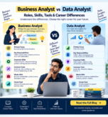 Business Analyst vs Data Analyst roles skills tools and career differences