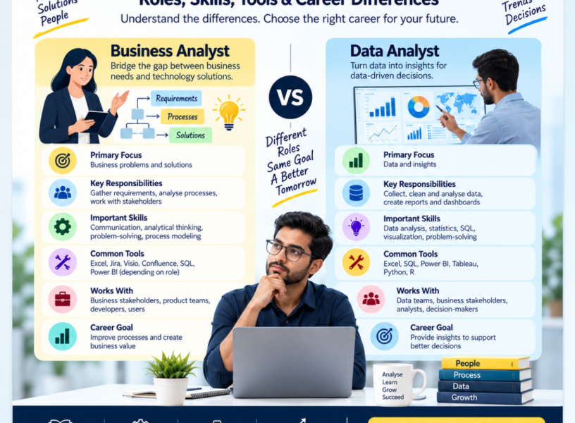 Business Analyst vs Data Analyst Business Analyst vs Data Analyst roles skills tools and career differences