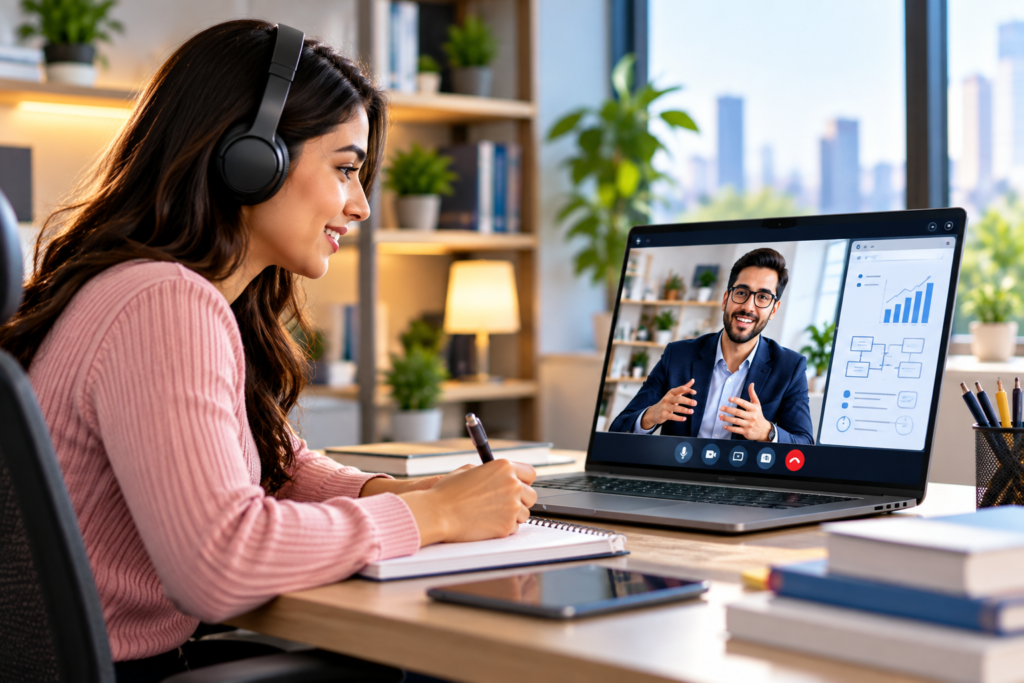 Online 1-to-1 training with personalized instructor guidance