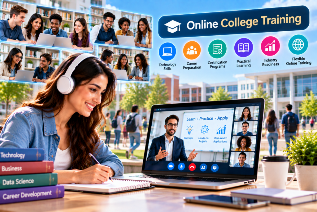 Online college training for technology skills and career preparation