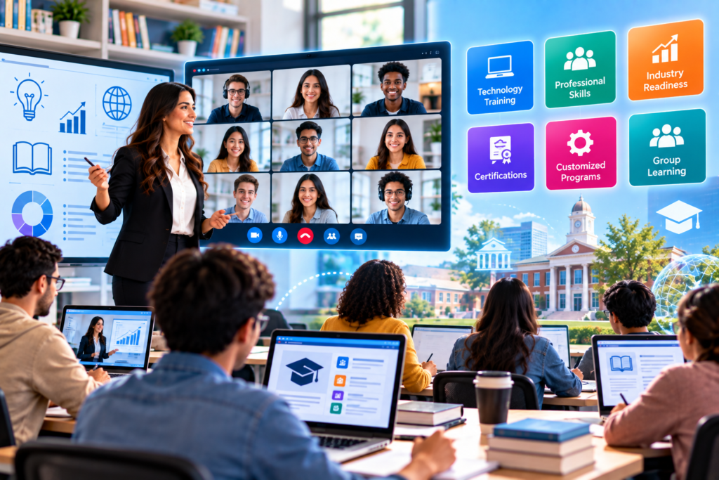 Online institute training for technology and professional skills