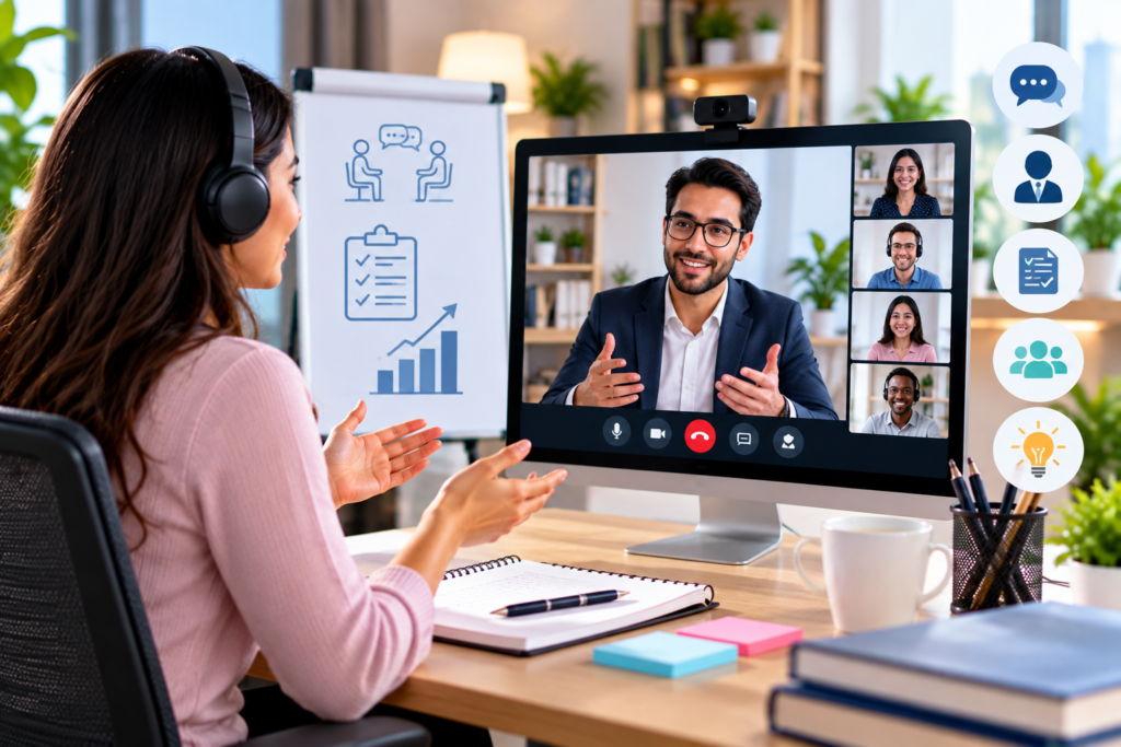 Online interview preparation training with professional coaching