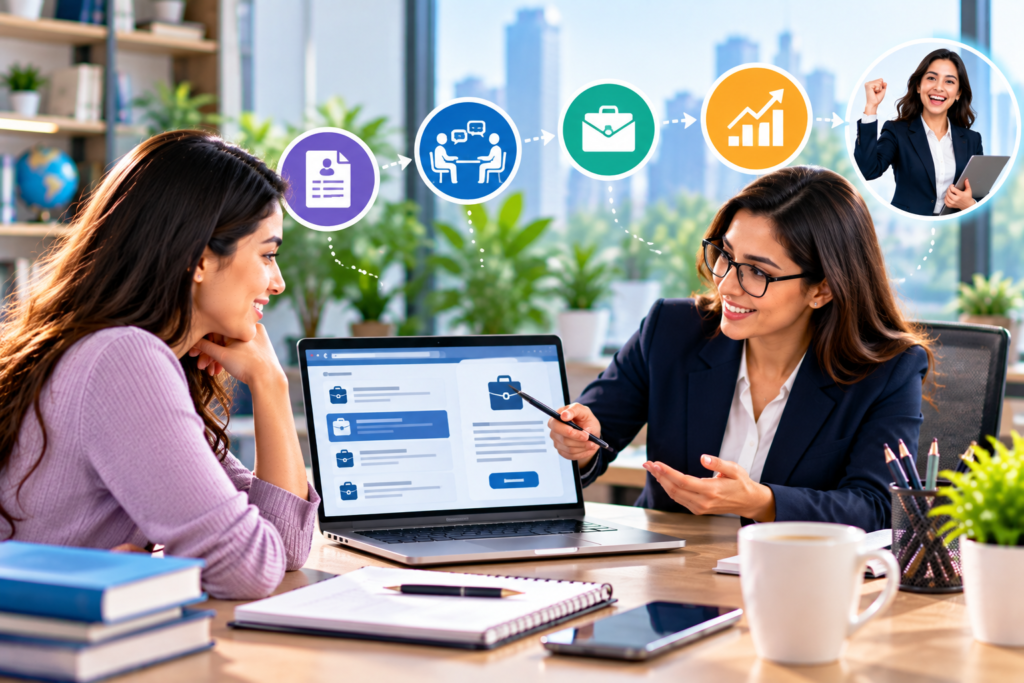 Placement assistance for students and job seekers